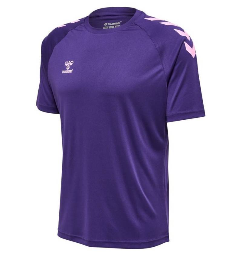 hummel T-Shirt hmlCORE XK Core Poly (Interlock-Stoff) Kurzarm violett Herren von hummel