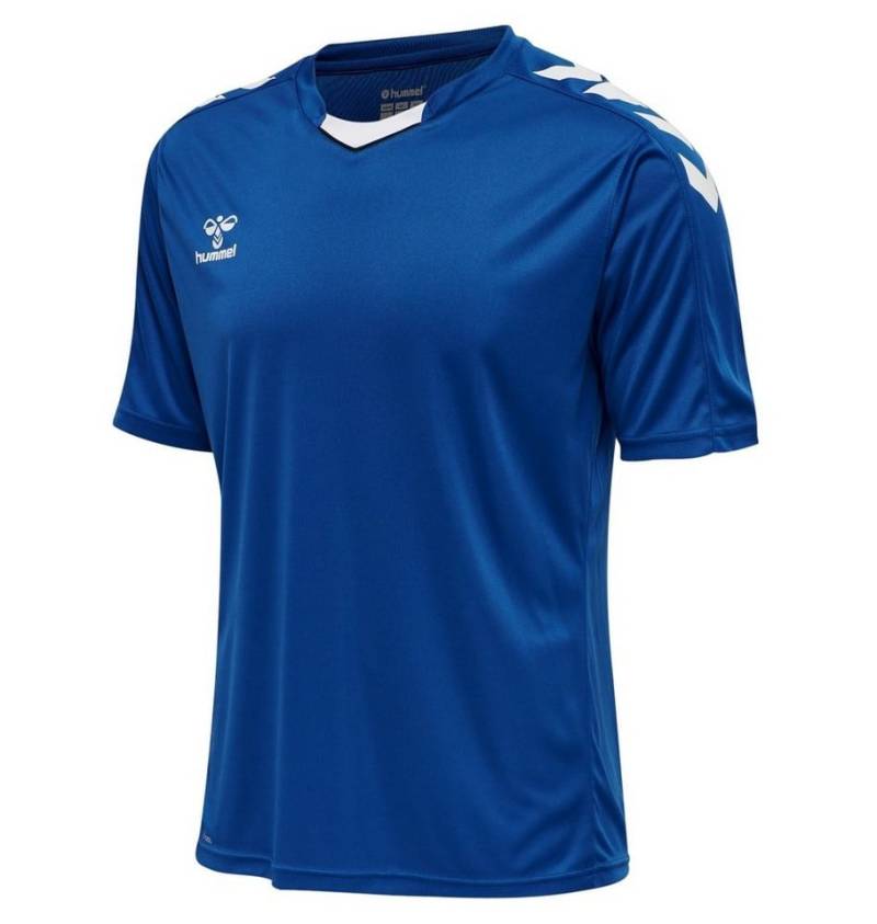hummel T-Shirt hmlCORE XK Poly Jersey (robuster Doppelstrick) Kurzarm dunkelblau von hummel