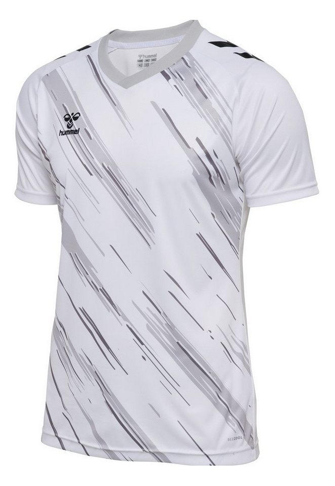 hummel T-Shirt hmlMATCH Triumph Jersey (100% Polyester) weiss/grau Herren von hummel