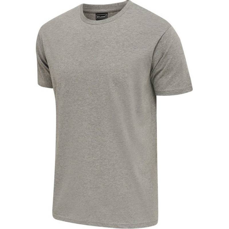 hummel T-Shirt hmlRED Basic (Baumwolle) Kurzarm grau Herren von hummel