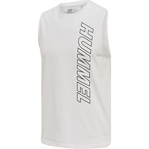 hummel T-Shirts/Tanks Herren Shirt hmlTE Callum Cotton Tanktop White/Asphalt L von hummel