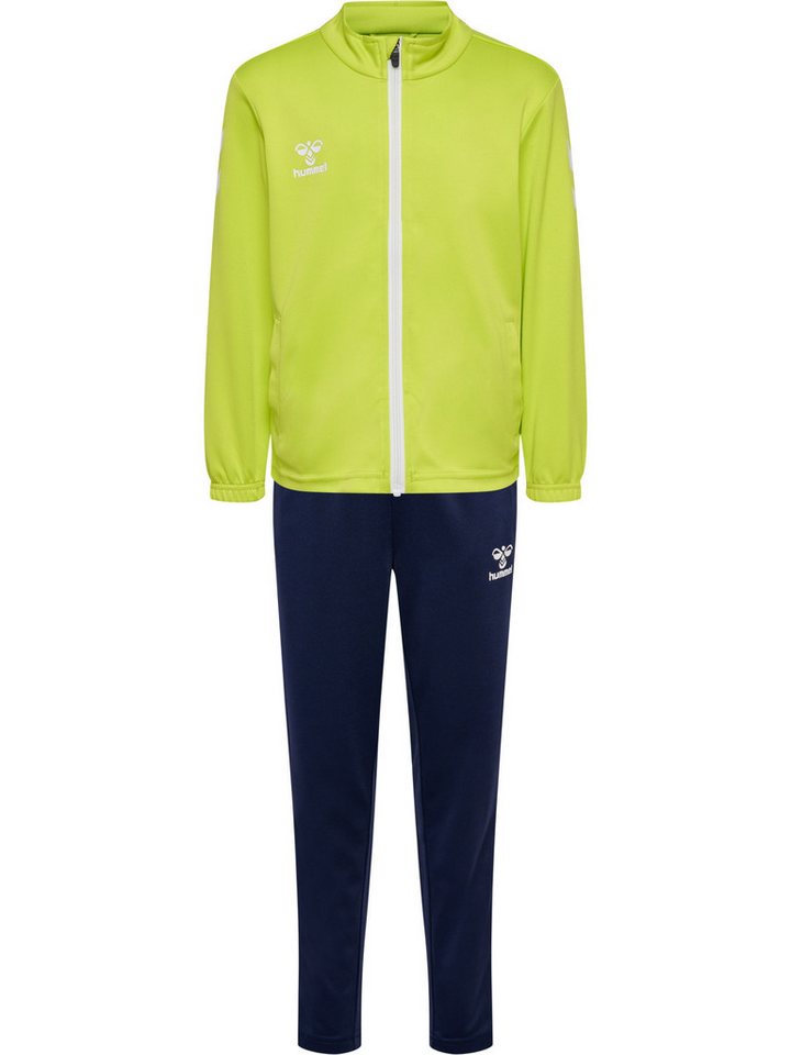 hummel Trainingsanzug hmlLOGO SUIT KIDS LIME PUNCH/MARINE von hummel