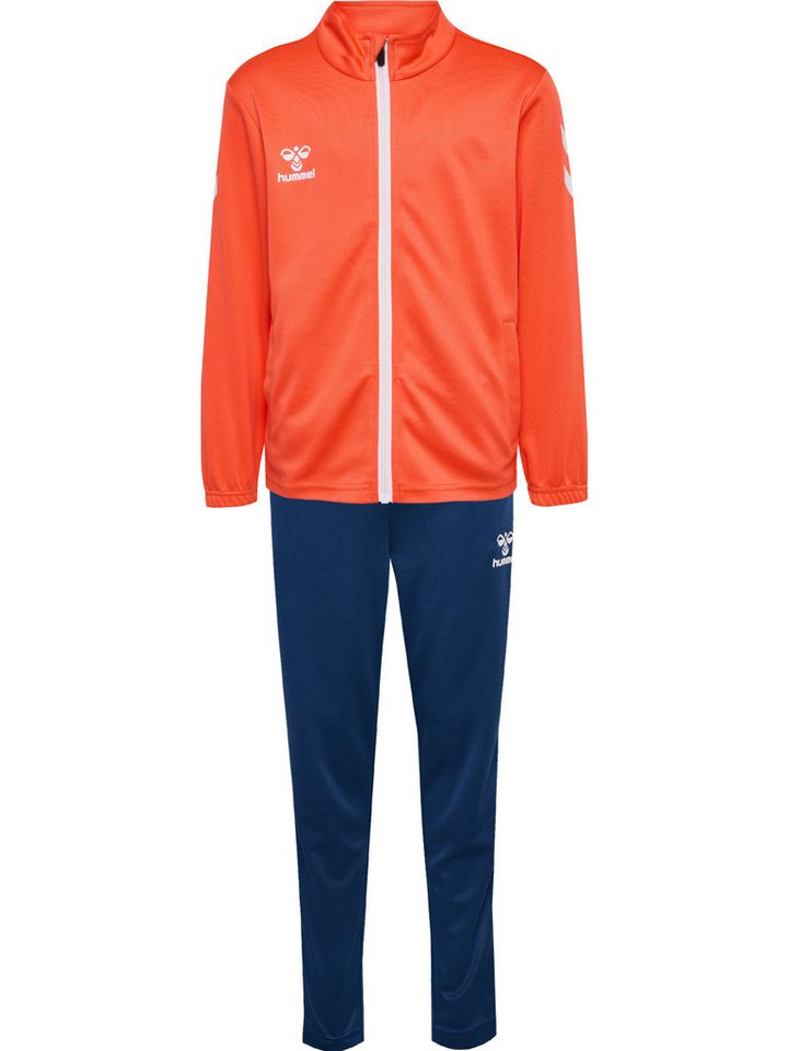 hummel Trainingsanzug hmlLOGO SUIT KIDS NASTURTIUM/DARK DENIM von hummel