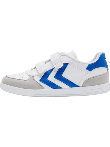 hummel Jungen Unisex Kinder Victory Sneaker, White/Blue, 21 EU von hummel