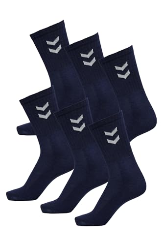 hummel Unisex Basic Socken 6 Paar Marine 36/40 von hummel