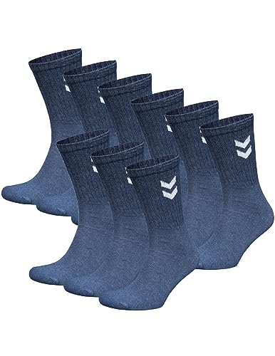 hummel Unisex Basic Socken 9 Paar Blau 41/45 von hummel