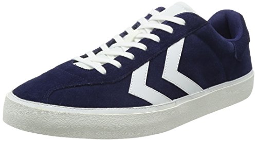 hummel Herren Diamant Suede Sneaker, Blau (blau/weiß blau/weiß), 42 EU von hummel