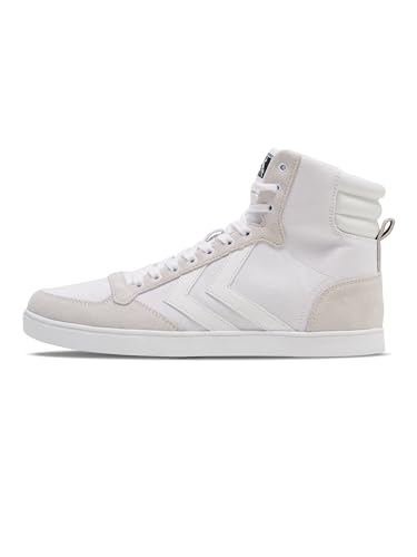 hummel Unisex Slimmer Stadil Tonal High Sneaker, White 64 465 9001, 39 EU von hummel