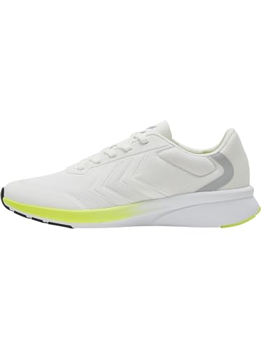 hummel Flow Breather Unisex Erwachsene Athleisure Sneaker Recycelter Stoff White/Safety Yellow von hummel