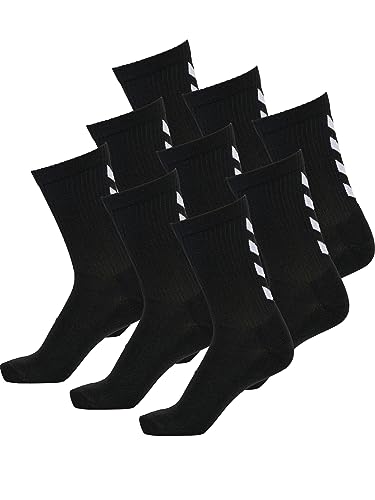 hummel Unisex Fundamental Sportsocken - 15er Pack I Schwarz 36/40 von hummel
