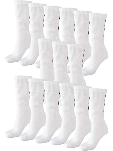 hummel Unisex Fundamental Sportsocken - 15er Pack I Weiß 46/48 von hummel