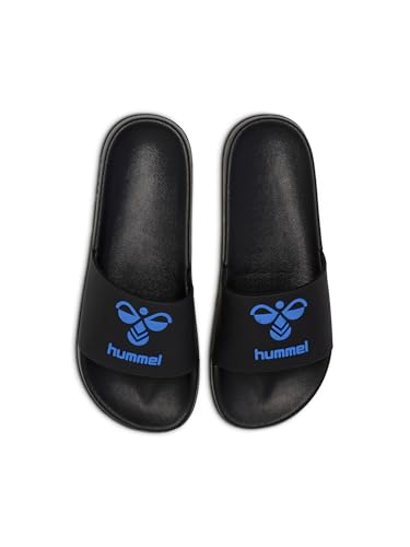 hummel Unisex HML Essential Pool Slide Slipper, Black/True Blue, 40 EU von hummel