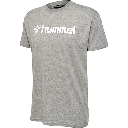 hummel Unisex Kinder Hmlgo Kids Cotton Logo T-Shirts (as3, Numeric, Numeric_140, Regular, 2006 Grey Melange) von hummel