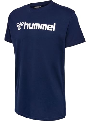 hummel Unisex Kinder Hmlgo Kids Cotton Logo T-Shirts (as3, Numeric, Numeric_140, Regular, 7026 Marine) von hummel