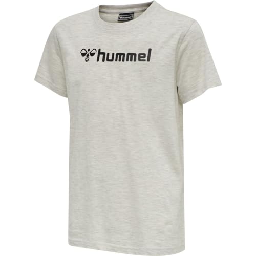 hummel Unisex Kinder Hmlgo Kids Cotton Logo T-Shirts (as3, Numeric, Numeric_176, Regular, 9158 Egret Melange) von hummel