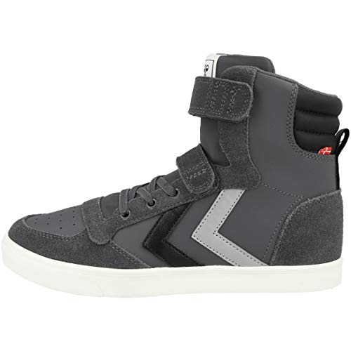 Hummel Unisex Kinder Slimmer Stadil High Jr Hohe Sneaker, Asphalt, 33 EU von hummel