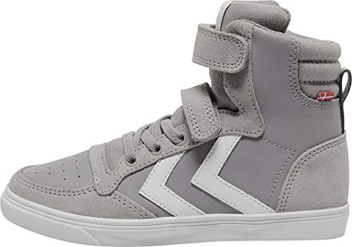 hummel Slimmer Stadil Leather High Unisex Kinder Athleisure Sneaker Mit Klettverschluss von hummel