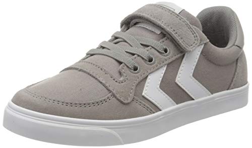 Hummel Unisex-Kinder Slimmer Stadil Low Jr Sneaker Niedrig, Frost Grey, 28 EU von hummel