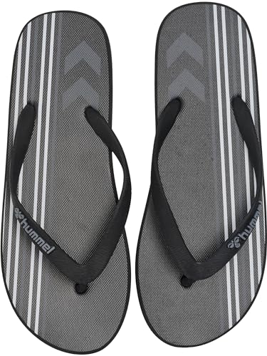 HUMMEL Unisex Multi Stripe FLIP Flop Slipper, Black, 38.5 EU von hummel