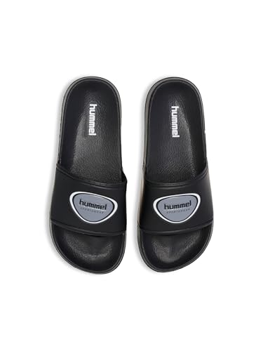 hummel Unisex Pool Badge Slide Sandal, Black, 44 EU hummel Unisex Pool Badge Slide Sandal, Black, 44 EU von hummel