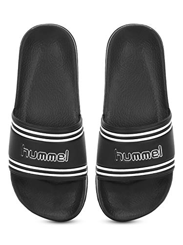 hummel Unisex Pool Slide Retro Badeschuhe, Schwarz, 39 EU von hummel