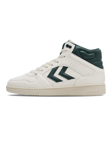 hummel Unisex ST Power Play MID PL Sneaker, Marshmallow/RAIN Forest, 42 EU von hummel