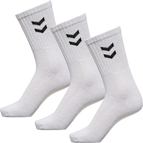 hummel Unisex Sportsocken im 6er Pack I weiß 36-40 von hummel