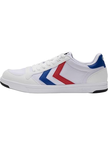 hummel Unisex Stadil Light Canvas Sneaker Sneaker, White Blue Red 208 263 9253, 39 EU von hummel