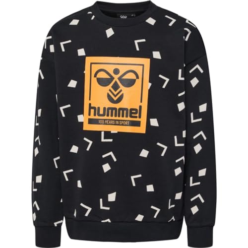 hummel -hmlELIJAH Sweatshirt, Kinder Sweatshirt (DE/NL/SE/PL, Numerisch, 146, Regular, Schwarz) von hummel
