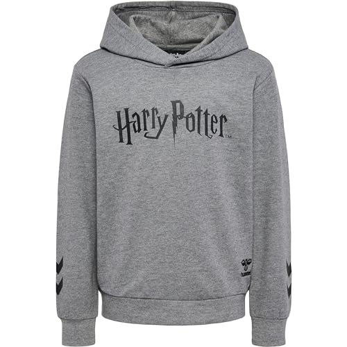 hummel - hmlHARRY Potter Kids Hoodie, Kapuzenpulli (DE/NL/SE/PL, Numerisch, 134, Regular, Grau) von hummel