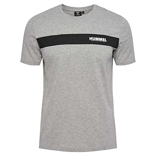 hummel hmlLEGACY Sean T-Shirt Grey Melange - XL von hummel