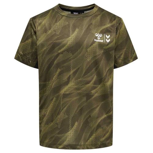 hummel - hmlNOAH, Kinder T-Shirt (DE/NL/SE/PL, Numerisch, 176, Regular, Dunkel Olive) von hummel