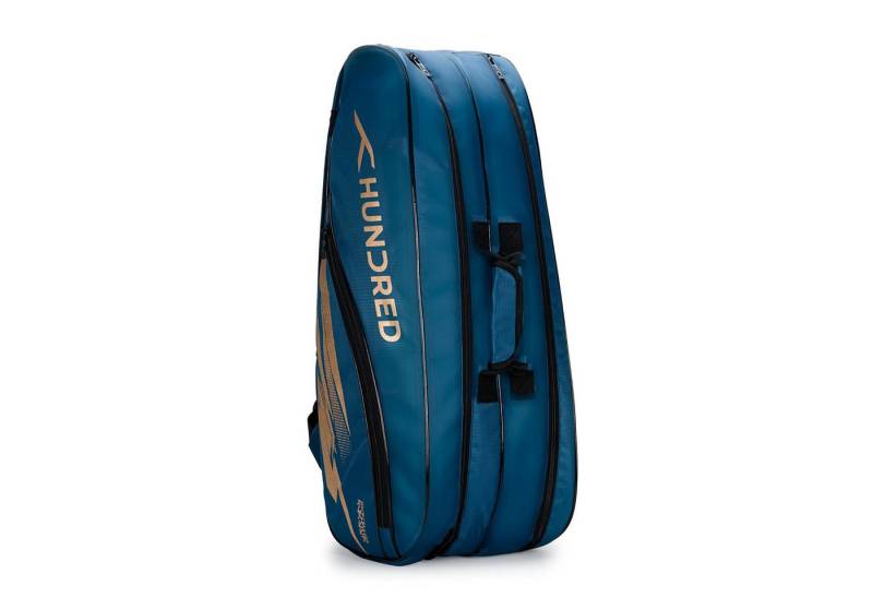 hundred Sporttasche Cosmogear Badminton Kit-Tasche, Gepolsterte Gurte, Easy-Carry-Griff (Shuttle Young Kids Set Backpack), Doppelter Reißverschluss von hundred