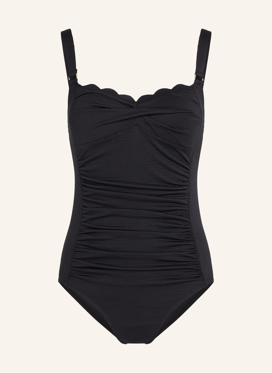 Hunkemöller Badeanzug Scallop schwarz von hunkemöller