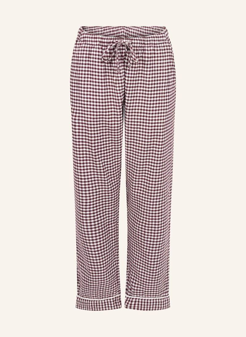 Hunkemöller Hose Flannel lila von hunkemöller