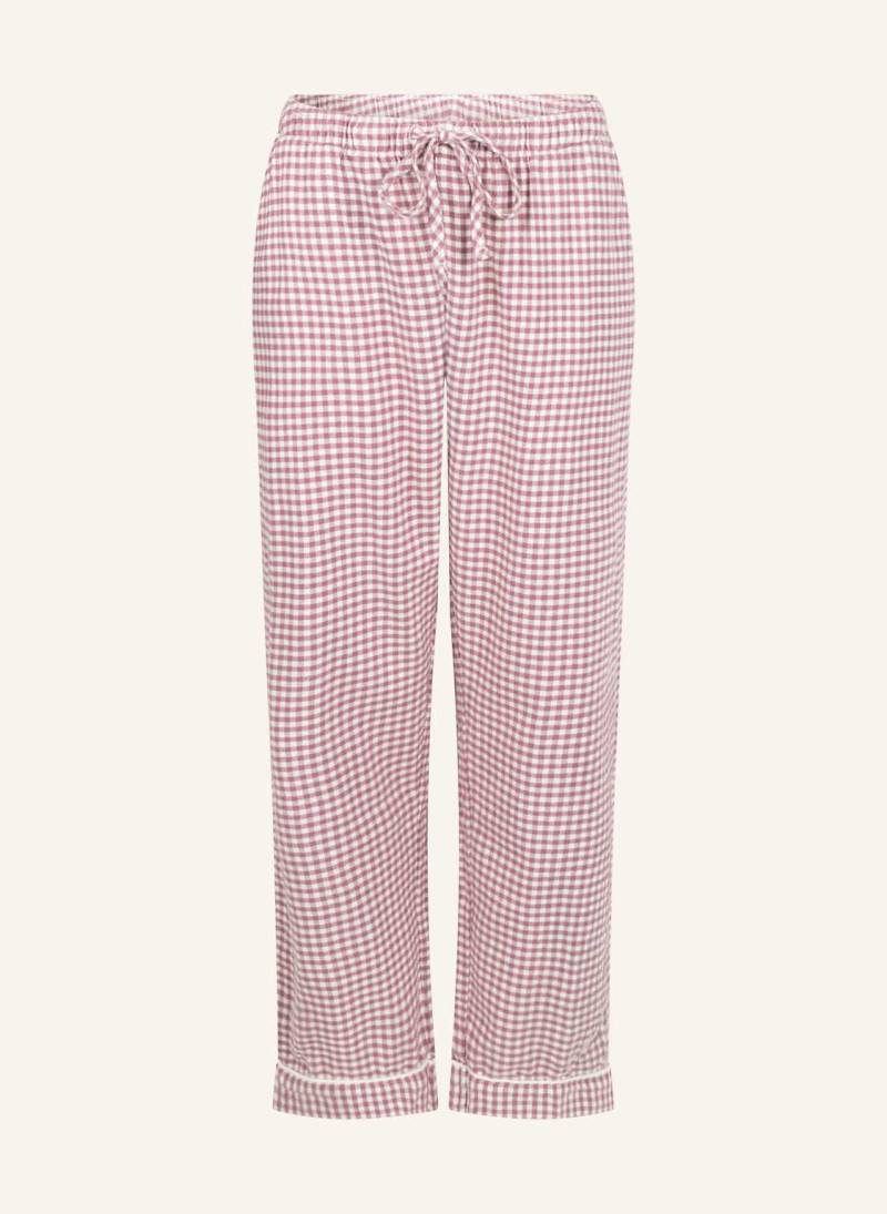 Hunkemöller Hose Flannel lila von hunkemöller