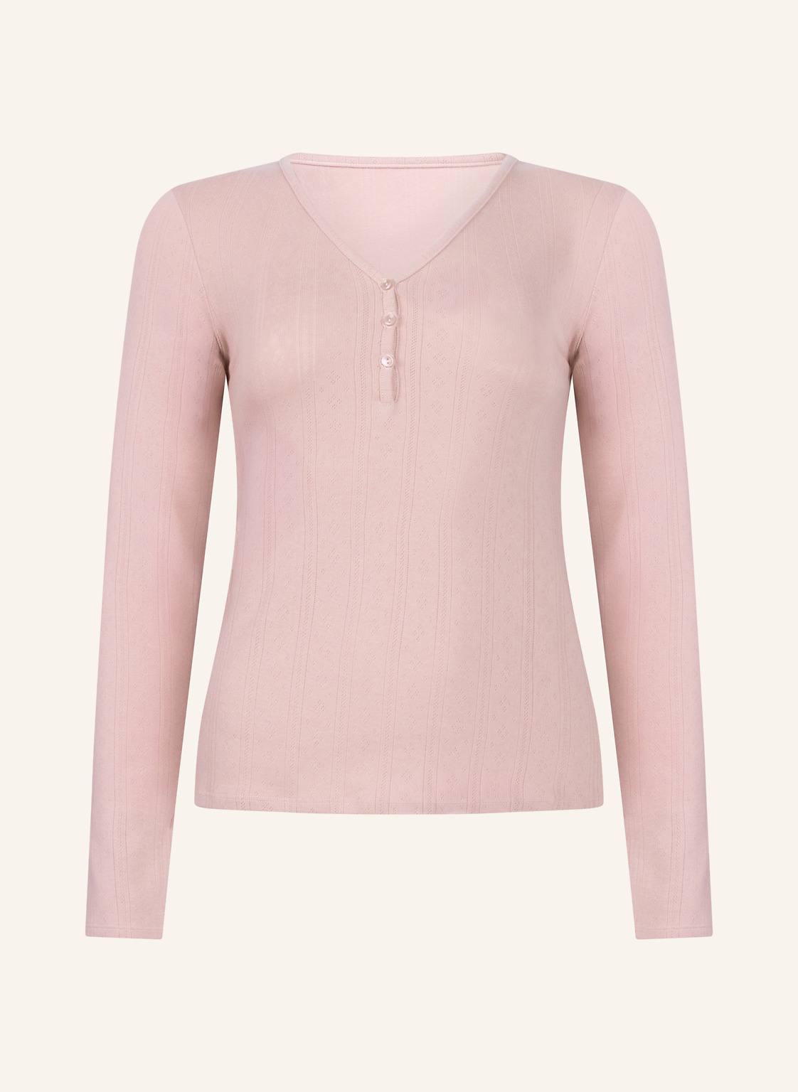 Hunkemöller Jacke Langarm Henley pink von hunkemöller