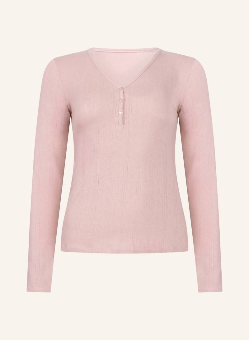 Hunkemöller Jacke Langarm Henley pink von hunkemöller
