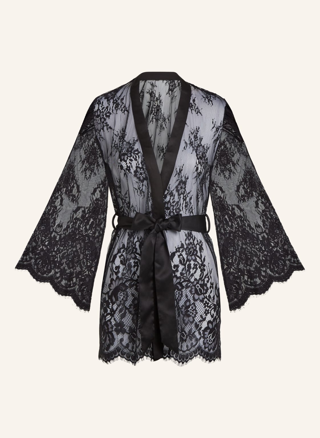 Hunkemöller Kimono Isabelle schwarz von hunkemöller