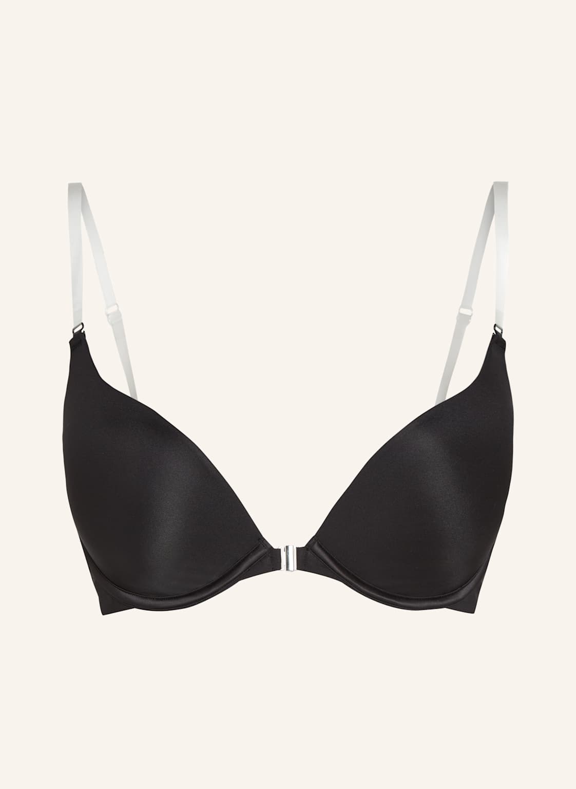 Hunkemöller Push-Up-Bh Transparant Solution schwarz von hunkemöller