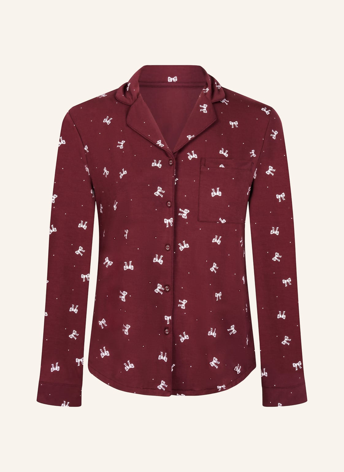 Hunkemöller Pyjama-Jacke Jersey Essential lila von hunkemöller