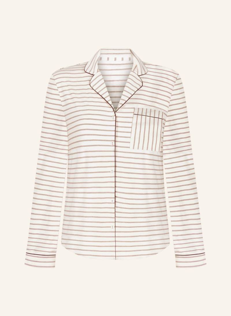 Hunkemöller Pyjama-Jacke Jersey Essential weiss von hunkemöller