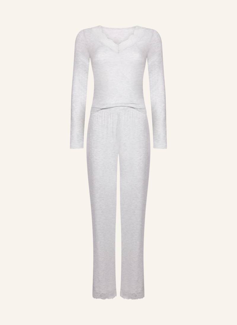 Hunkemöller Schlafanzug Nana grau von hunkemöller