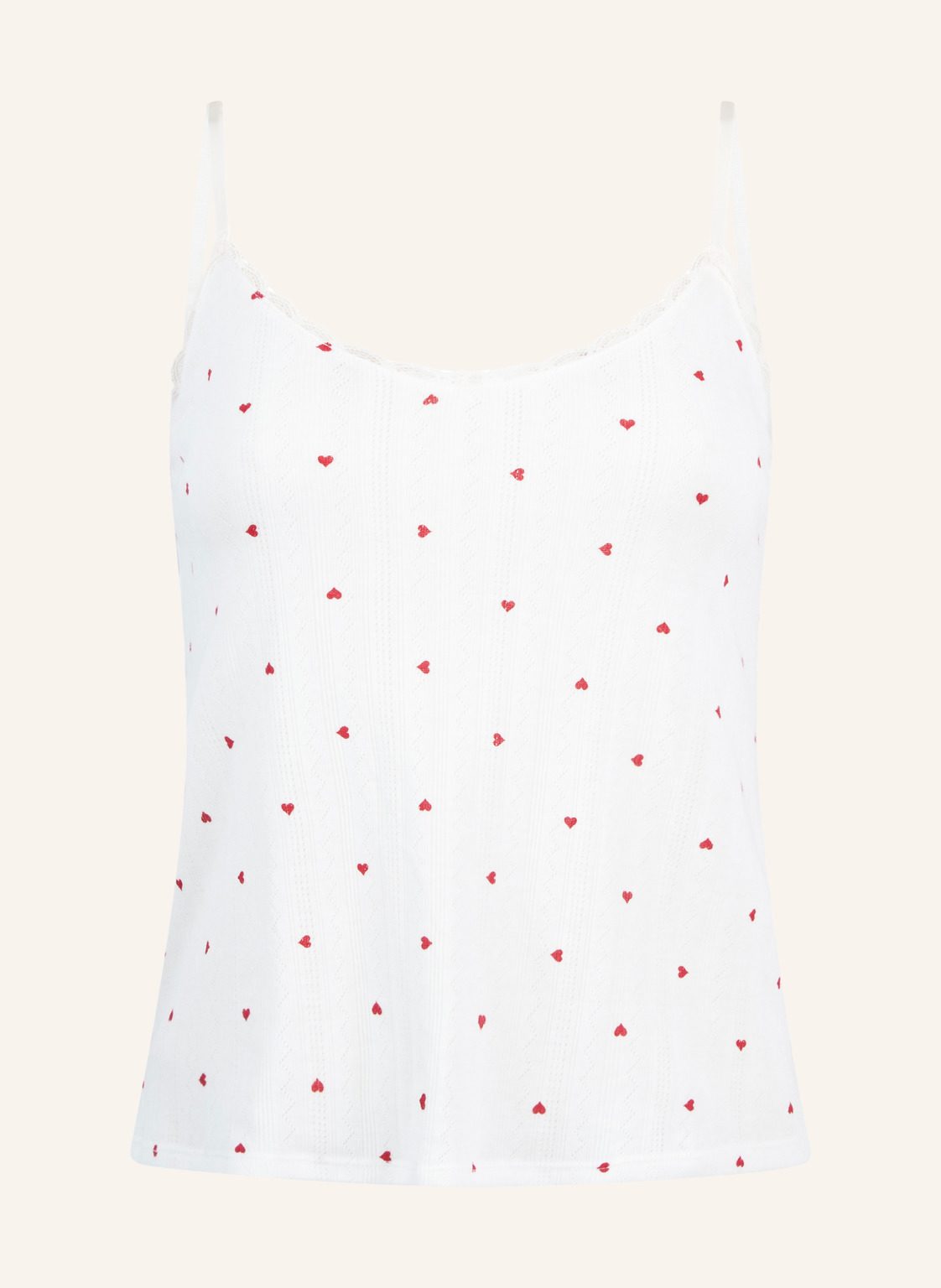 Hunkemöller Top Pointelle weiss von hunkemöller