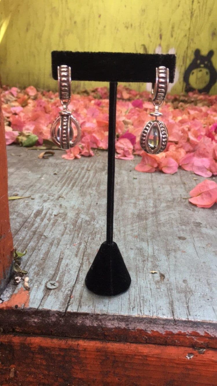Antike Sterling Silber Tropfen Ohrringe von huntergathererbiz