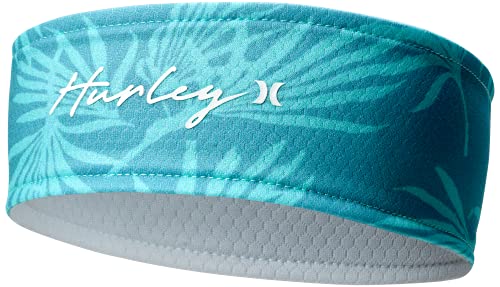 Hurley Women's Headband - Holly Sweat Resistant Quick Drying Performance Sweatband, Size One Size, Light Aqua von Hurley