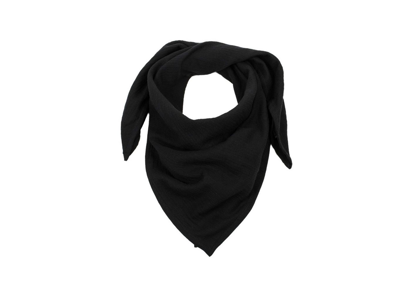 hutch&putch Halstuch Damen und Herren Musselin Schal Halstuch einfarbig 100% Bio-Baumwolle, (1-St), Kuschelig, Atmungsaktiv und Temperaturregulierend, Vegan von hutch&putch