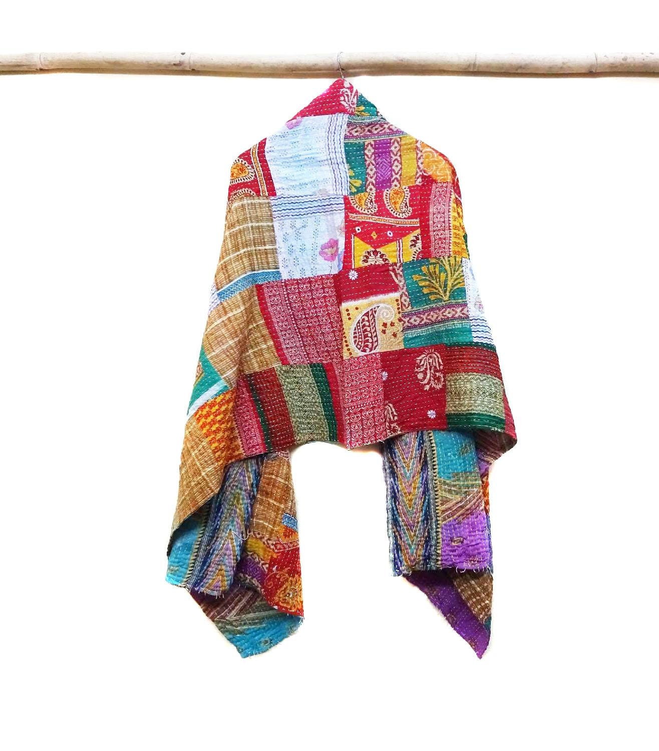 Handgefertigter Kantha Schal Aus Baumwolle/ Patchwork Handgefertigter Kantha Schal Aus Baumwolle/ Patchwork von hutse