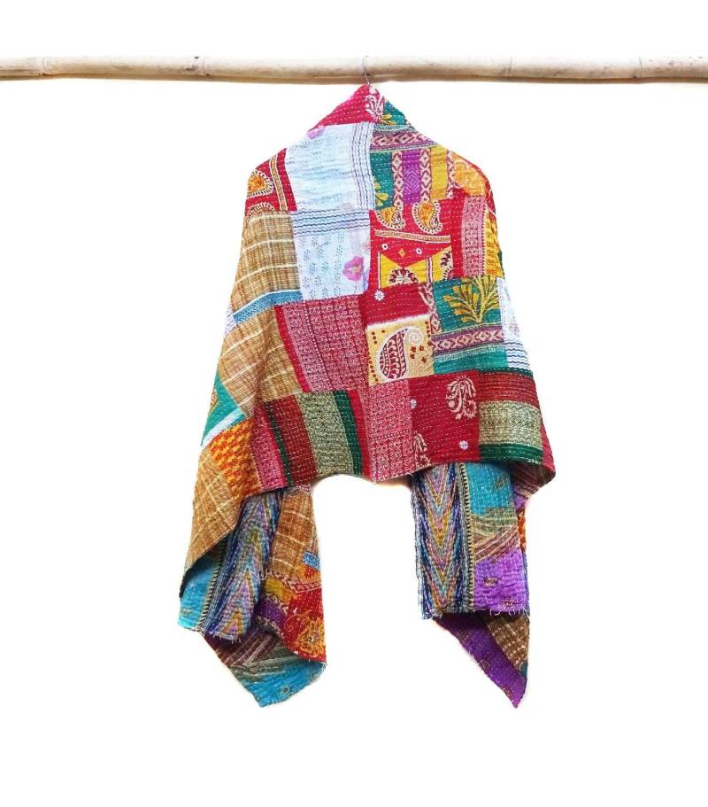 Handgefertigter Kantha Schal Aus Baumwolle/ Patchwork Handgefertigter Kantha Schal Aus Baumwolle/ Patchwork von hutse