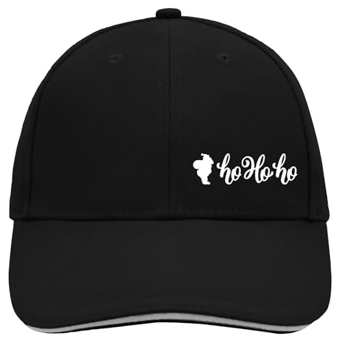 Huuraa Cappy Mütze Santa Claus Ho Ho Ho Geschenk Black/Light Grey Santa Claus Präsent von Huuraa